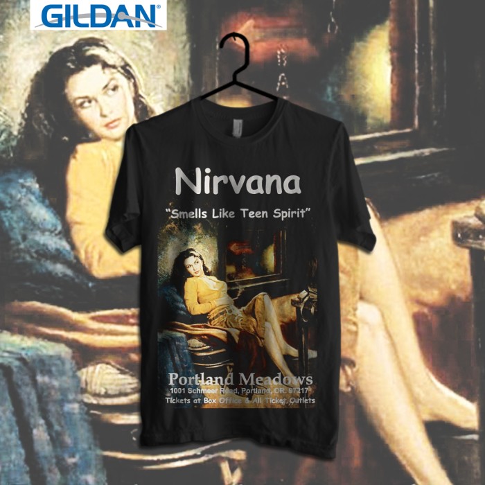 jual nirvana smells live spirit kaos band original jual nirvana smells live spirit kaos band original