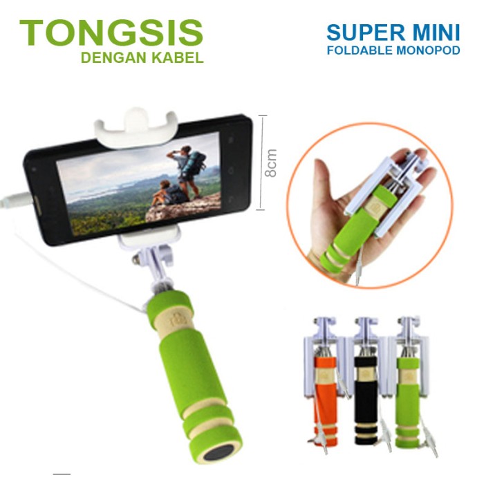 MONOPOD TONGSIS KABEL WITH SHUTTER T290 BIRU UNIVERSAL FISH EYE 3 IN 1. Produk dari Brand Resmi