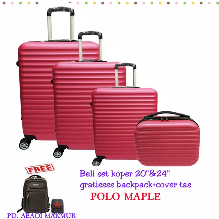 Koper Polo Maple ABS Horizontal 4in1 B17 Rosered 12 16 20 24
