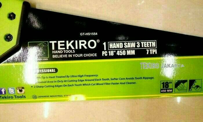 Jual Mata Gergaji Besi Tekiro 12 inci 24 TPI Hand Saw Blade KASKUS Source · GERGAJI