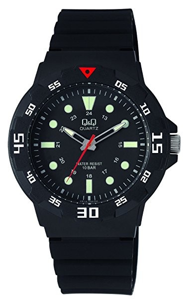 Q&Q VR18J001Y Jam Tangan Pria - Hitam - Karet