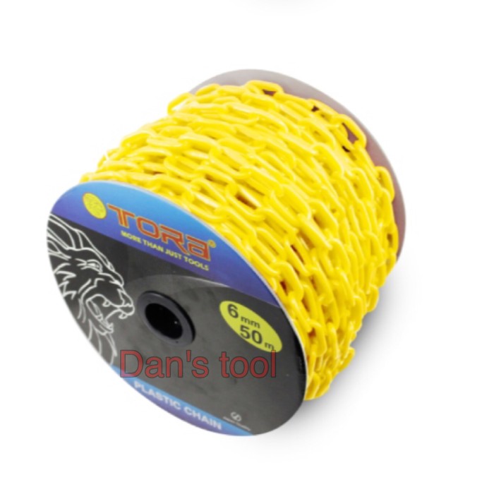 jual rantai pvc rantai plastik tora 6 mm x 50 meter warna kuning dans tools jual rantai pvc rantai plastik tora 6 mm x 50 meter warna kuning dans tools