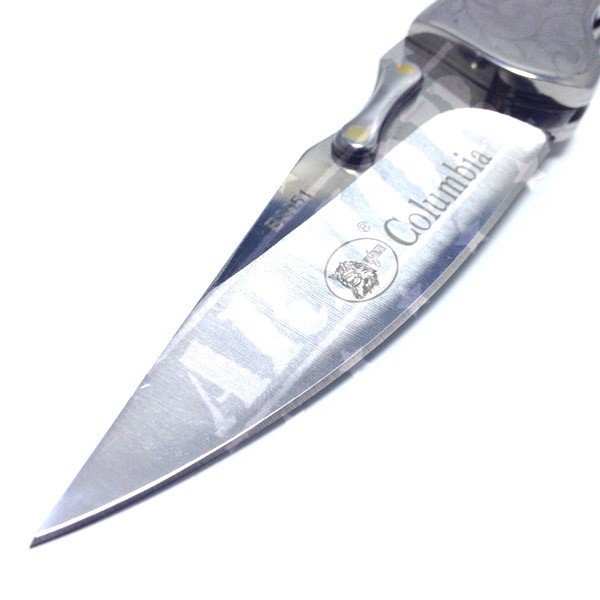Colombia Pisau Knife Knive Lipat B 3951 Silver