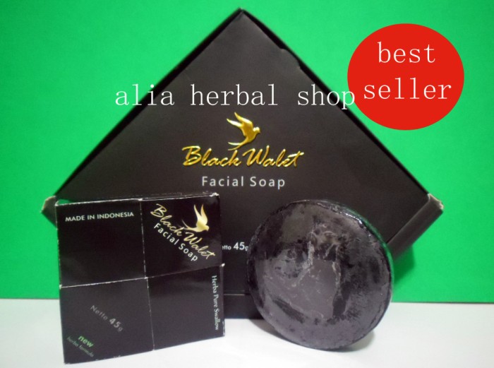 Pembersih Wajah | Paketan Isi 3 Sabun Wajah Black Walet Facial Soap
