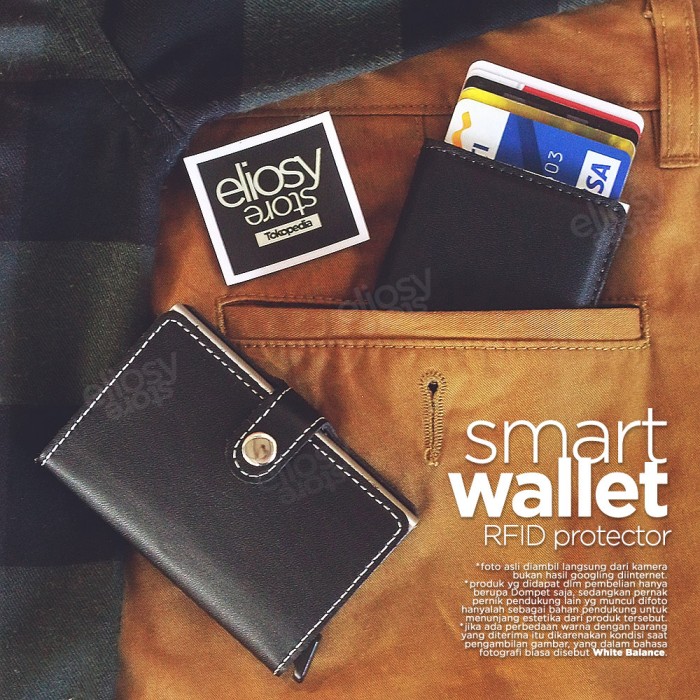 jual dompet smart wallet credit card holder metal rfid split leather eliosy jual dompet smart wallet credit card holder metal rfid split leather eliosy