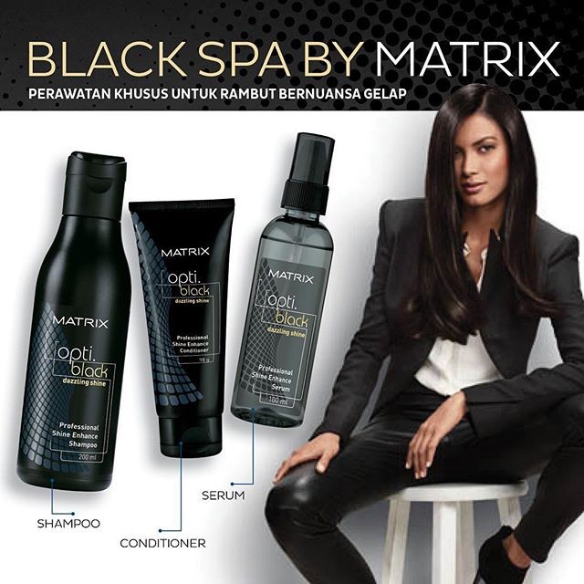 Matrix Opti Black Dazzling Shine Masque 490gr Katalog Harga Source · Matrix Opti Black Dazzling Shine Enhance Serum 100ml