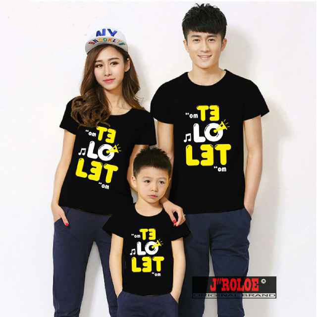 Kaos Family Couple/ Baju Pasangan Keluarga 1 anak Telolet 10548
