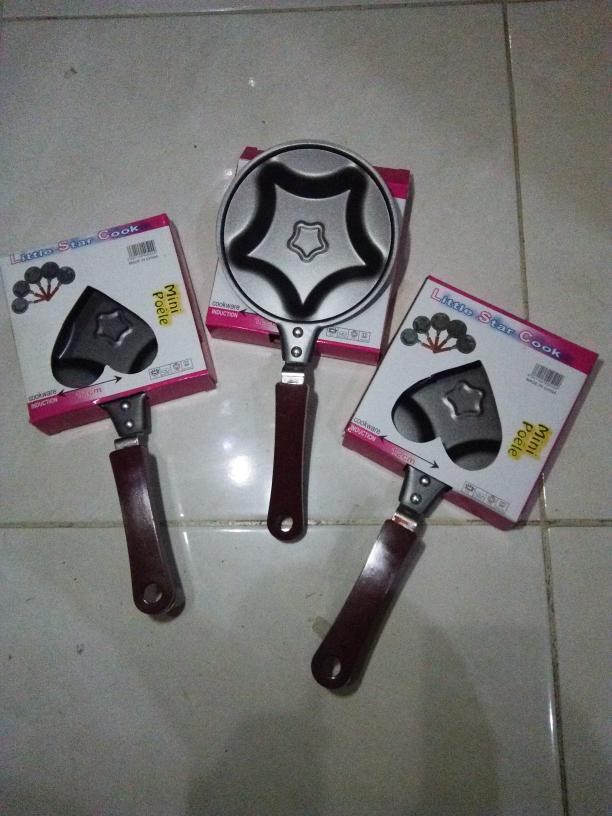 Teflon Mini Non Stick Frying Fry Pan Wajan Karakter Motif Anti Lengket .