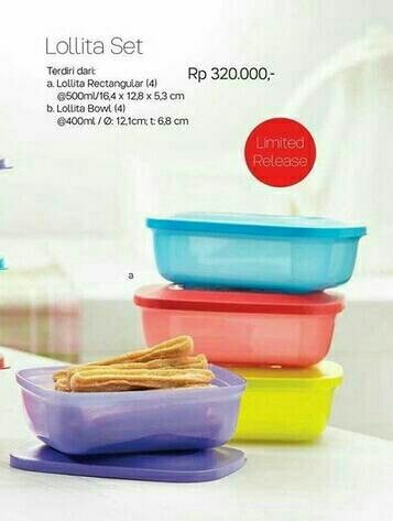 Tupperware LOLLITA set 4pcs