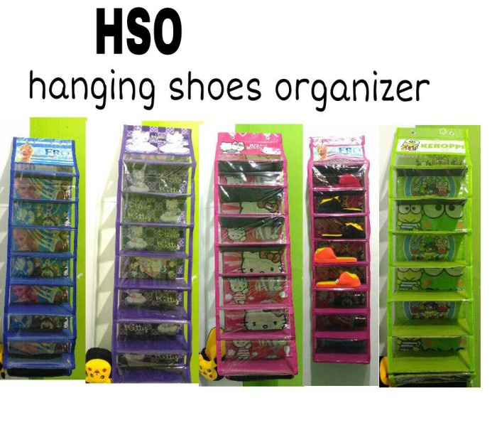HSO / HANGING SHOES ORGANIZER KARAKTER / RAK SEPATU GANTUNG