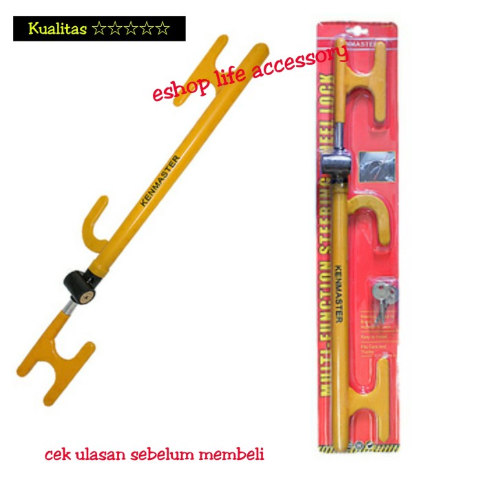 Kunci Pengaman Gembok Alarm Stir Setir Mobil Universal Kenmaster .