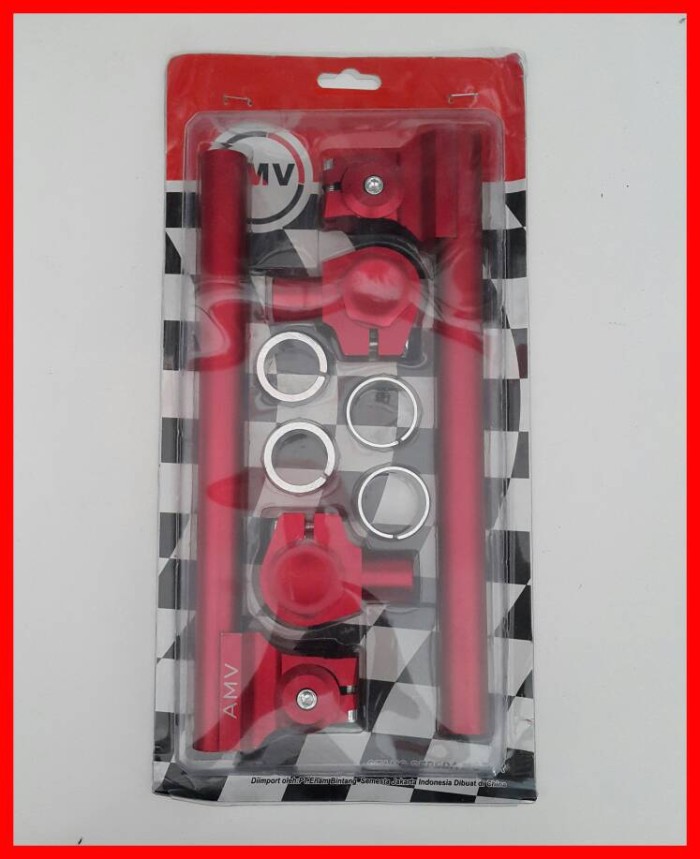 Stang Jepit Clip On Setelan AMV Warna Merah