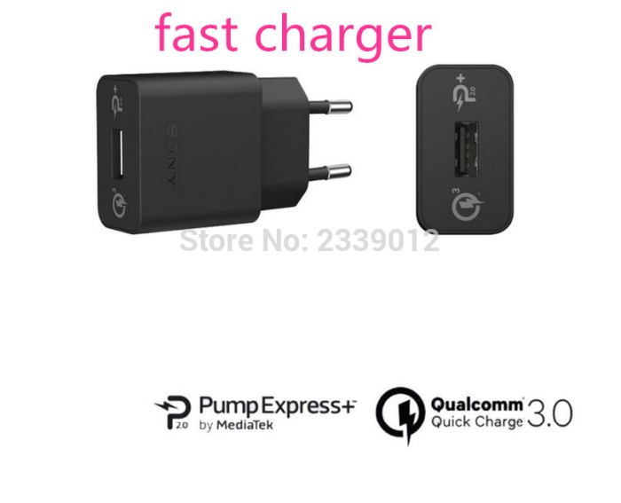 Quick Charger Sony 2A Original 100% UCH10/UCH12 Ori/USB Fast Xperia