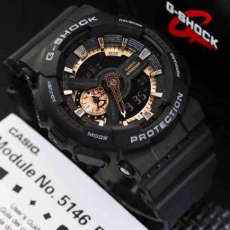g shock ga 110 black rose gold