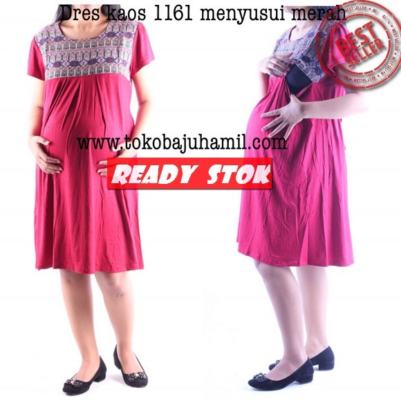hmill dres menyusui 1161 merah
