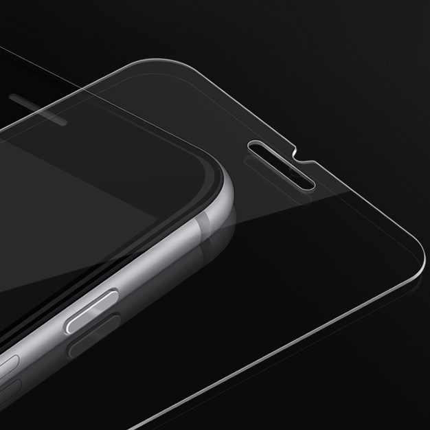 iPhone 7 PLUS Tempered Glass Casing Handphone Soft Case Transparan .