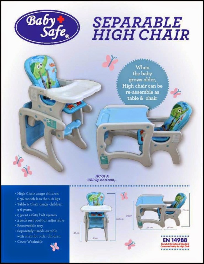Jual Babysafe Highchair 3 In 1 Dki Jakarta Baby On Board Tokopedia Babysafe Highchair 3 In 1