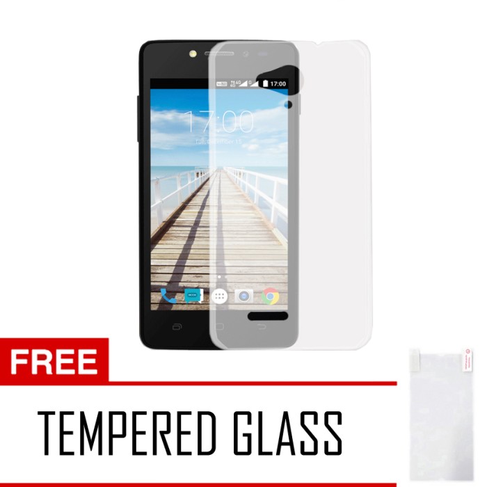 Softcase Ultrathin Smartfren Andromax E2 Plus Aircase + Tempered Glass