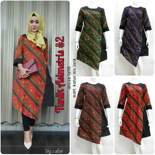 jual dress batik tunik batik asimetris 2 series jual dress batik tunik batik asimetris 2 series