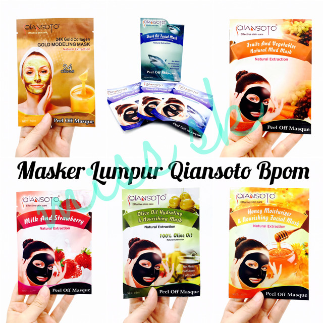Masker Wajah Qiansoto Qiansoto Mask ORIGINAL BPOM Masker Lumpur