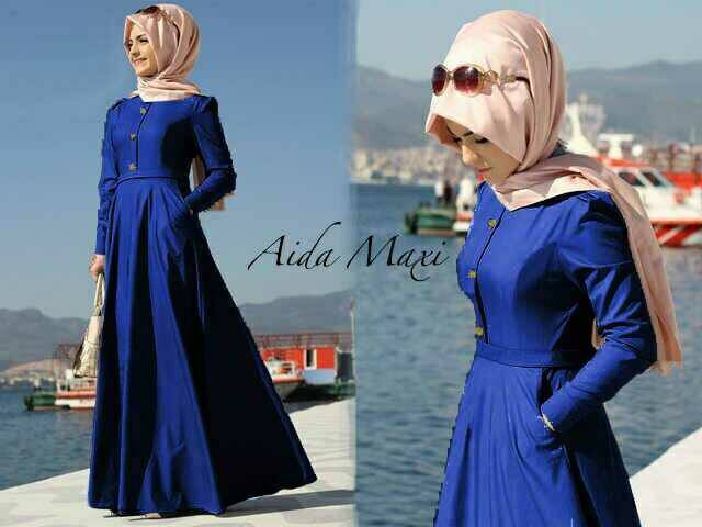 jual setelan 2in1 maxi dress gamis aida benhur jual setelan 2in1 maxi dress gamis aida benhur