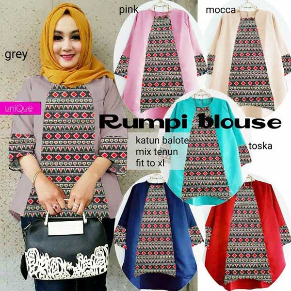 jual rumpi blouse balotelly kombi tenun grosir maxi dress jual rumpi blouse balotelly kombi tenun grosir maxi dress