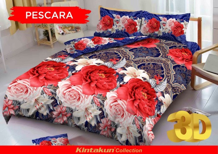 jual sprei kintakun d luxe uk 160 x 200 motif pescara j jual sprei kintakun d luxe uk 160 x 200 motif pescara j