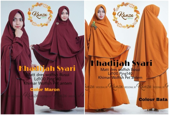 jual gamis set khadijah syari wolfis raf syar i jual gamis set khadijah syari wolfis raf syar i