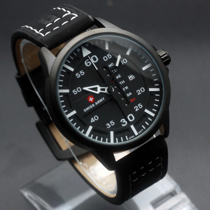 jual jam tangan swiss army original sa 6062 black white jual jam tangan swiss army original sa 6062 black white