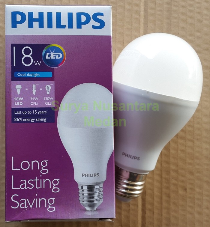 Lampu Led Ledbulb Philips 18w Hemat Terang Bergaransi
