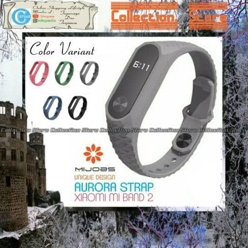 MIJOBS Aurora Xiaomi Mi Band 2 Strap Silicone Gelang Silicon Original