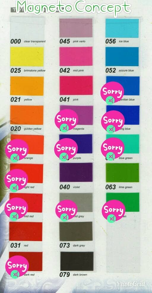 Sticker Decal Vinyl Warna Transparan Glossy Panace