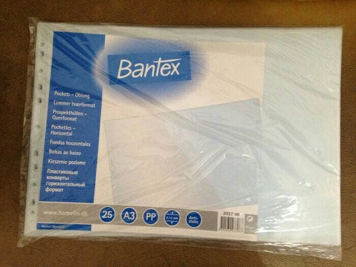 Jual PP POCKET A3 Landscape binder Bantex /pack (25 lembar