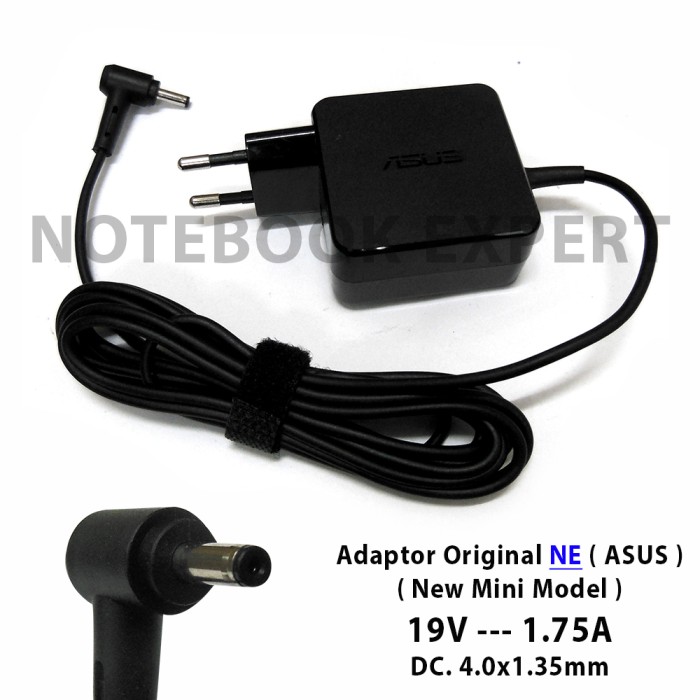 Adaptor Charger Laptop Asus X453 X453M X453MA 19V 1.75A Original .