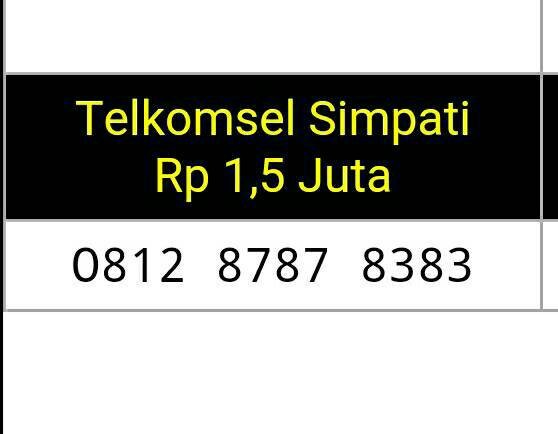Telkomsel Simpati Nomor Cantik 08121212 2018 Info Daftar Harga Source · Nomor Cantik Simpati Double ABABCDCD