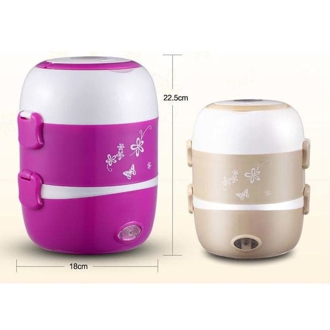 Rice Cooker Mini 3 Susun kapasitas 2 L - Penanak Nasi Mini Egg Boiler