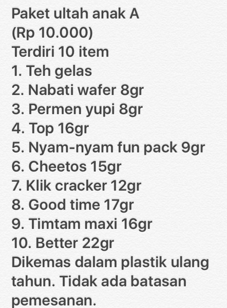 Jual Paket Ulang Tahun Anak Kab Bogor Toko Bahagia Rahayu Tokopedia