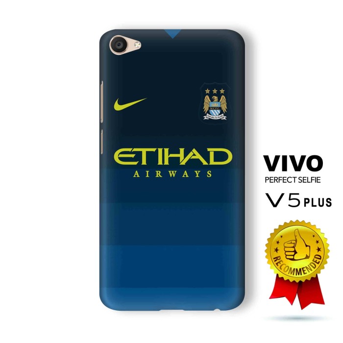 VIVO V5 Plus Casing Custom 3D Full Print Hard Case Manchester City 3rd