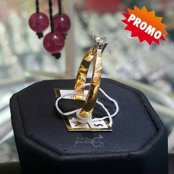 PROMO YUKK Cincin Emas Kuning Full Berlian Eropa