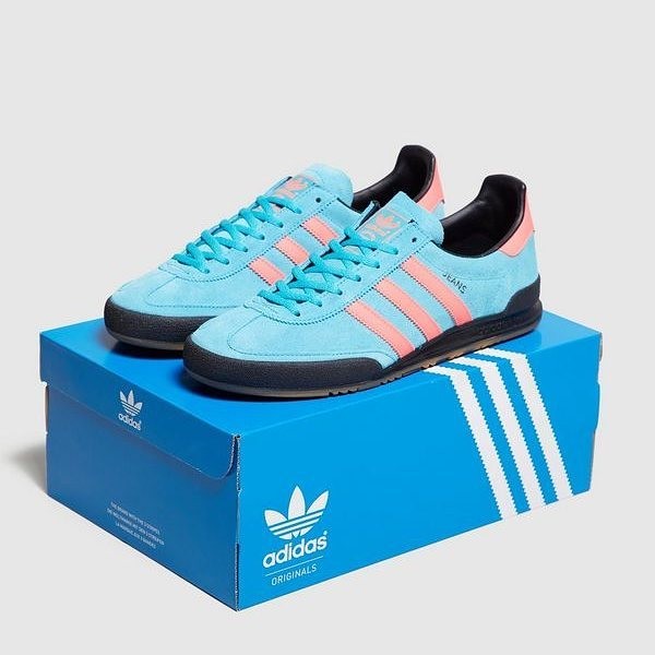 adidas jeans blue and pink