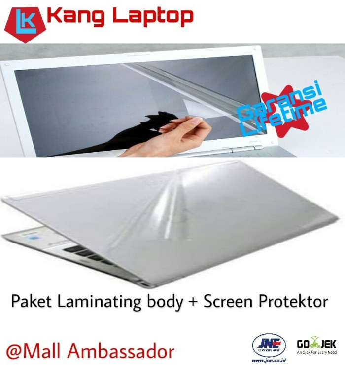 Jual PAKET LAMINATING BODY + SCREEN PROTEKTOR Jakarta Selatan Kang