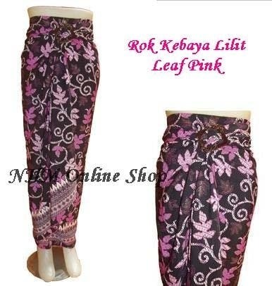 Rok Lilit Batik/rok Pasangan Kebaya/bawahan Kebaya Leaf Pink