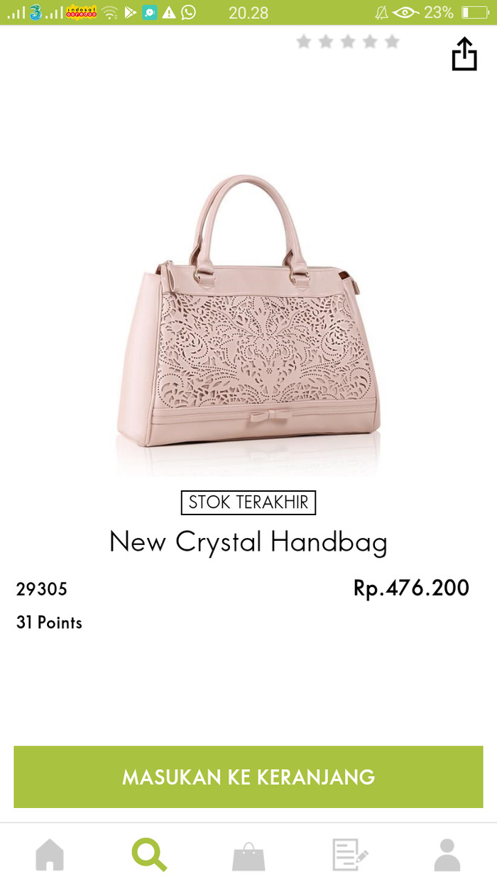 Jual New Crystal Handbag Oriflame Cind Grosir Kosmetik Tokopedia New Crystal Handbag Oriflame