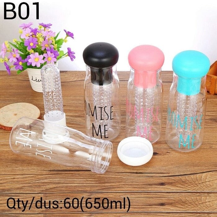 Botol minum Promise Me - New My Bottle for Infused water B-01