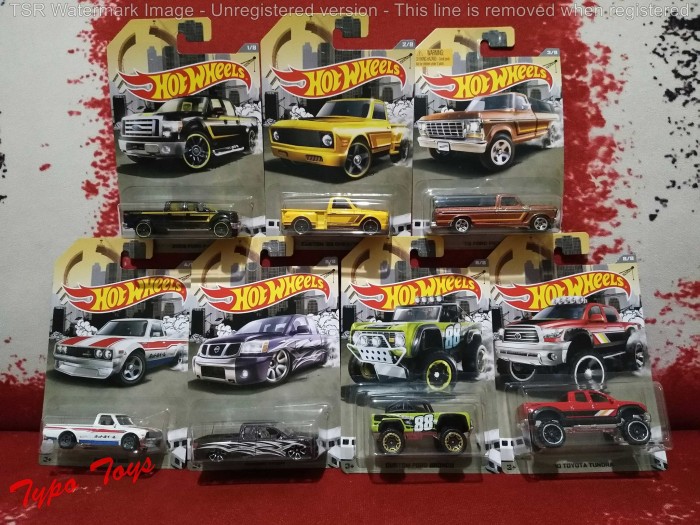 Hot Wheels/ Hotwheels seri mobil pick up - 1 set isi 7 pcs