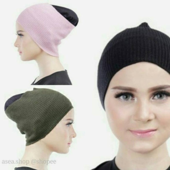 jual ciput rajut inner bandana rajut salur premium jual ciput rajut inner bandana rajut salur premium