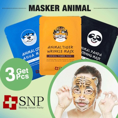... Promo Sachet SNP Animal Dragon Whitening Mask Masker Animal Otter