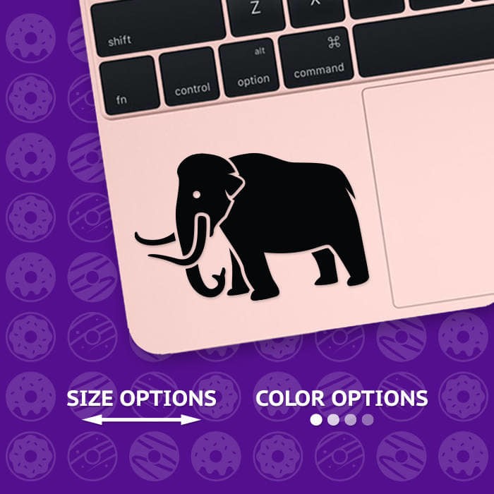 Jual Decal Sticker Laptop Stiker Lucu Karakter Hewan Gajah Mammoth