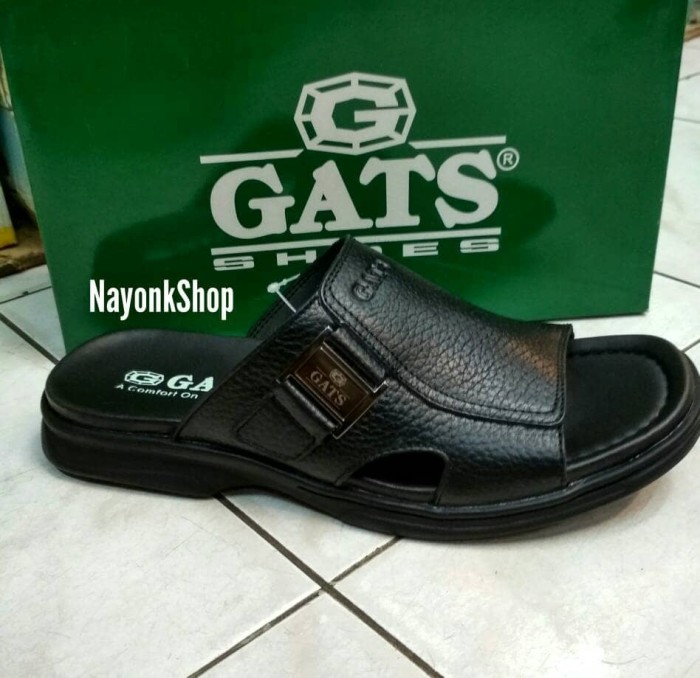 sandal kulit gats or 611 black original