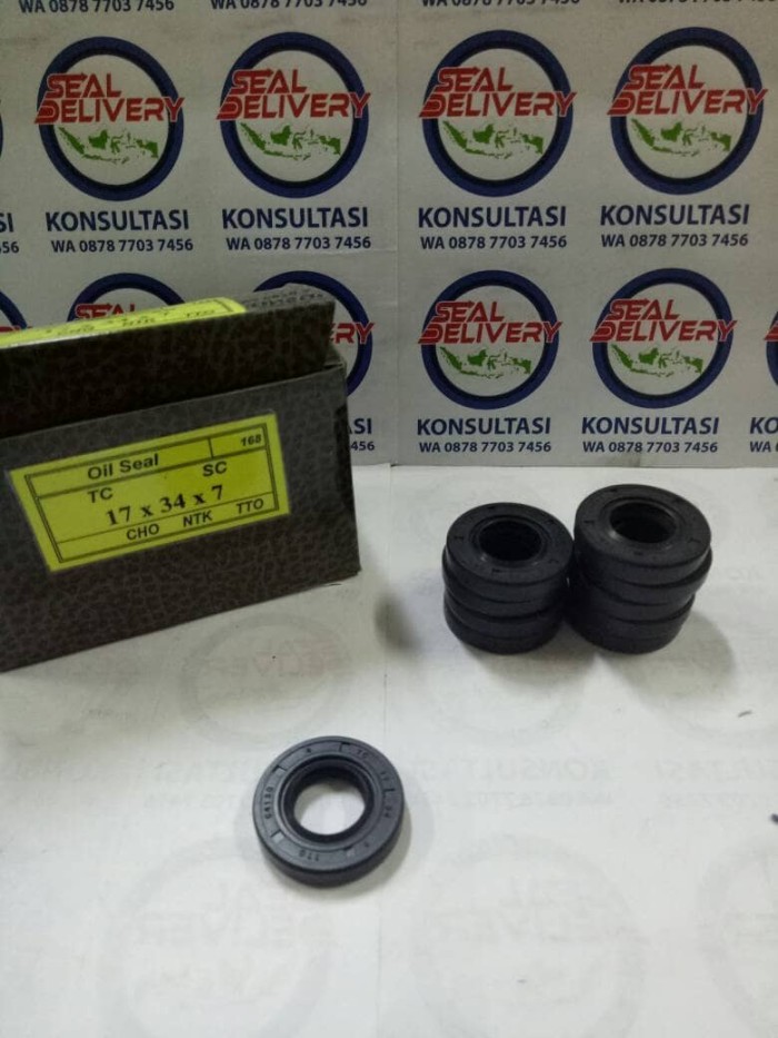 Jual Oil Seal TC 17x34x7 TTO NBR / Karet Kab. Tangerang